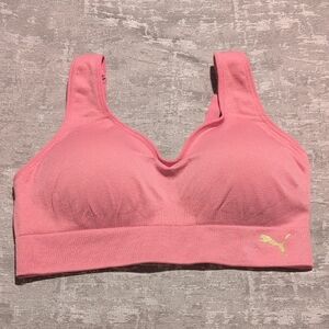 Puma Pink Scoop Neck Sports Bra NWOT
